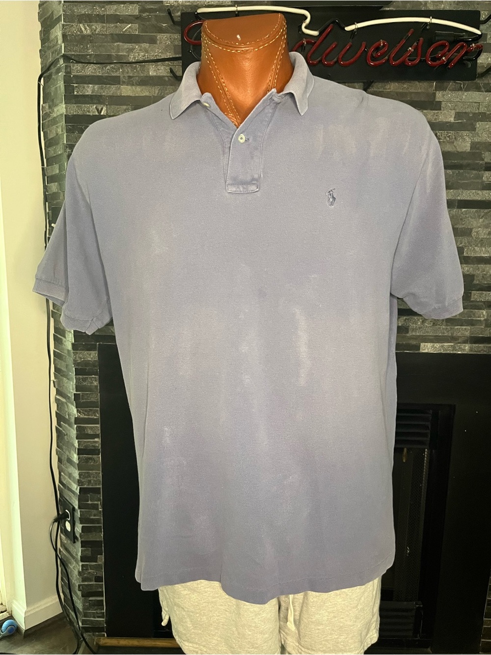 Ralph Lauren Men's Light Blue Polo Shirt